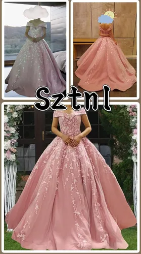 Vista 5 de Off Shoulder Quinceanera Dresses Ball Gown Puffy Lace Appliques Sweet 15 16 for Girls Prom Dresses for Women