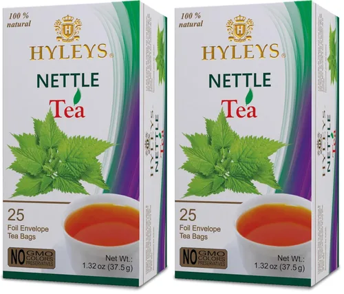 Vista 19 de Hyleys Remolacha y té verde con sabor natural a granada - Té de energía de hierbas - Apoya la concentración - 25 bolsas de té Beet Root & Green