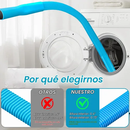 Vista 6 de Kit de limpiador de ventilación de secadora mejorado de 3 piezas: accesorio de manguera de vacío universal para eliminación de pelusas, se adapta a