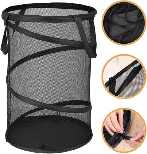 Vista 6 de Cabilock Cesta plegable para ropa sucia, cesta de ropa sucia, cesta de lavandería plegable, cesta plegable para ropa sucia, cesta plegable para ropa