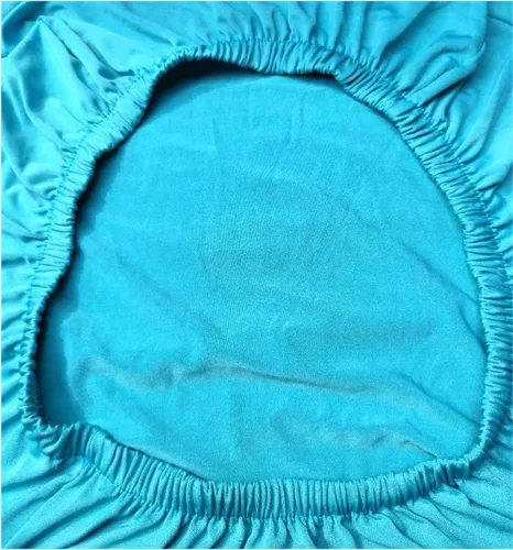 Vista 3 de Funda protectora de tela de elastano elástica extraíble y lavable para silla de comedor (color aguamarina, 6)