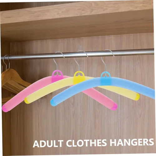 Vista 9 de ABOOFAN Perchas de ropa estándar, 10 unidades, perchas para ropa para adultos, ahorro de espacio, abrigo antideslizante