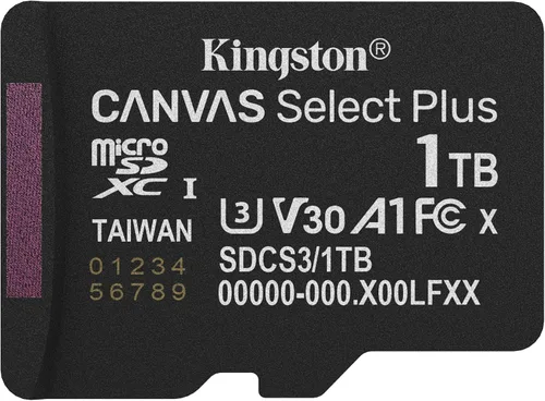 Vista 9 de Kingston Canvas Select Plus Tarjeta de memoria Micro SD de 64 GB MicSDXC Gen3 100R A1 Adaptador SD no incluido - SDCS3/64GBSP