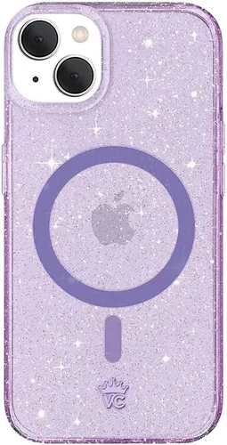 Vista 25 de VELVET CAVIAR Funda compatible con MagSafe para iPhone 15, probada en caídas de 10 pies, estampado de leopardo y amatista morada