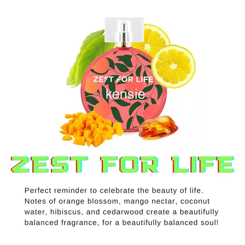 Vista 3 de kensie Zest for Life - Juego de regalo de 4 piezas EDP, 3.4 onzas líquidas