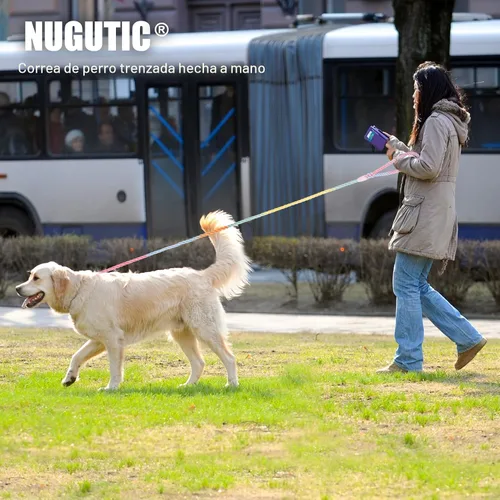 Vista 7 de Correa de perro de cuerda hecha a mano de 5 pies para perros