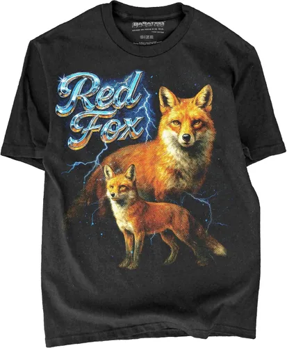 Vista 34 de Camiseta de Heavy Metal de los 80s con Animal en Negro - 100% Algodón - para Hombre y Mujer