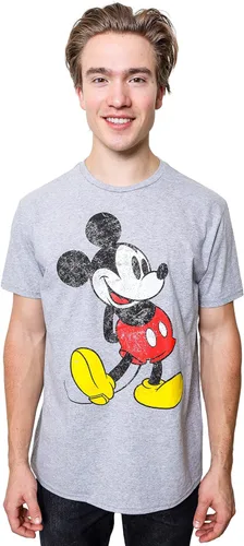 Vista 3 de Disney Mickey Mouse - Camiseta clásica envejecida de pie