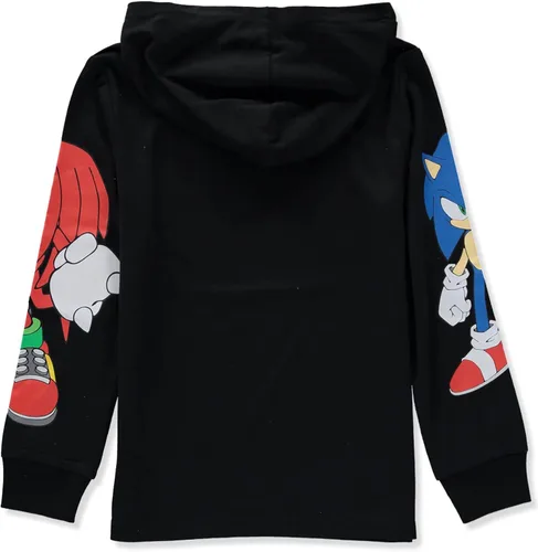 Vista 3 de SEGA Camiseta con capucha de manga larga Sonic The Hedgehog para niños de 4 a 20 años