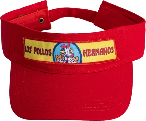 Vista 5 de Los Pollos Bad Chicken Man Restaurante Delantal y Visera Disfraz de Halloween Cosplay Rojo