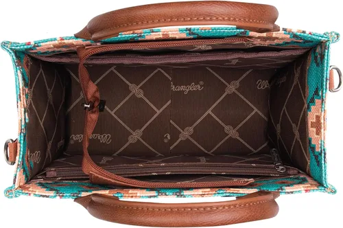 Vista 4 de Wrangler - Bolso de mano estilo occidental para mujer, bolsos aztecas bohemios