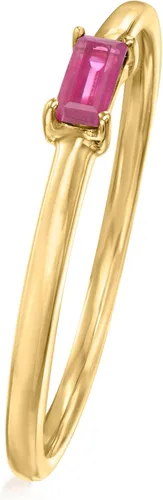 Vista 3 de RS Pure by Ross-Simons - Anillos de rubí de 0.10 quilates, oro amarillo de 14 quilates, talla 6, Gema, Rubí