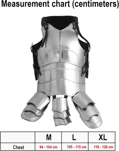 Vista 2 de Lord Of Battles Armadura de fantasía medieval Correas de cuero genuino Armadura de torso Knight Fantasy Recreation LARP Cosplay