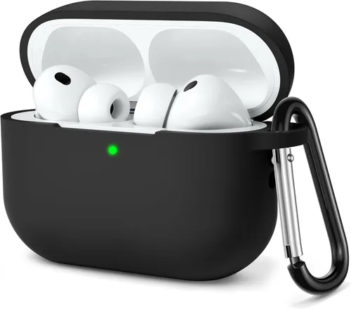 Vista 28 de Lerobo - Funda protectora completa de silicona suave para AirPods Pro 3 Rojo