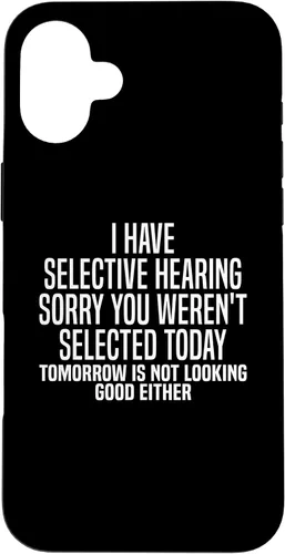 Vista 22 de iPhone 16 Funny Sarcastic Humor Quote Joke Saying Gifts for Men Women Case