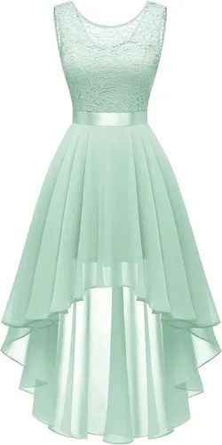 Vista 33 de BeryLove Vestido de cóctel de encaje formal para mujer, fiesta de invitada Negro