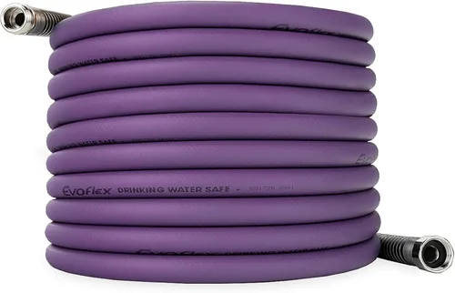 Vista 7 de Camco EvoFlex - Manguera de agua de 25 pies – Manguera de agua potable para autocaravana no contiene plomo, sin BPA ni ftalatos, diseño flexible