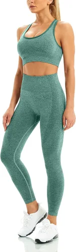 Vista 2 de WodoWei - Conjunto de 2 piezas de entrenamiento para mujer