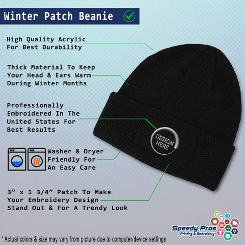 Vista 2 de Gorro de parche para hombres y mujeres estilo bloque de policía sombreros de invierno con diseño de calavera