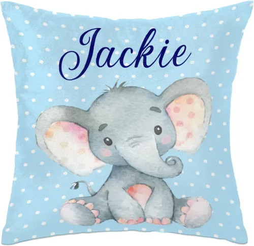Vista 24 de Funda de almohada personalizada con nombre de bebé para bebé, niño y niña, almohada personalizada con nombre, almohada personalizada para sofá