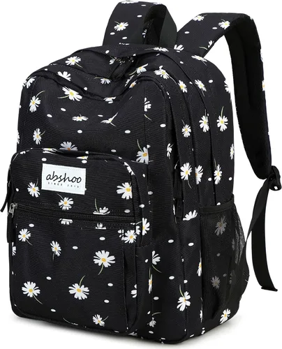 Vista 16 de Abshoo Classical Basic Mochila de viaje para escuela resistente al agua. Mochila escolar de espalda., Negro), BPDU1B1