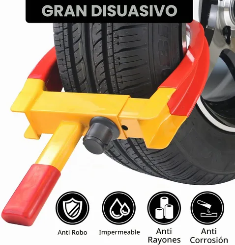 Vista 3 de KAYCENTOP Bloqueo Universal de Rueda, Bloqueo de Rueda de Seguridad para Remolque, Bloqueo de Neumático Antirrobo para Remolques, Carrito de Golf