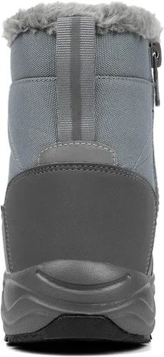 Vista 4 de Silentcare - Botas de nieve para hombre, con forro de piel, impermeables, antideslizantes, ligeras