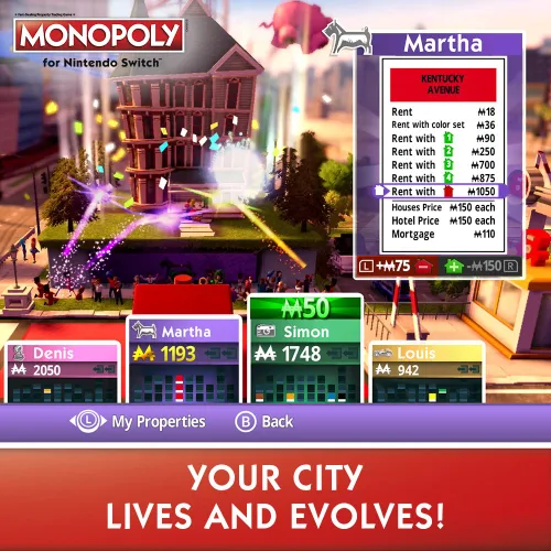Vista 3 de NSW MONOPOLY FOR NINTENDO SWITCH (US) video game video game