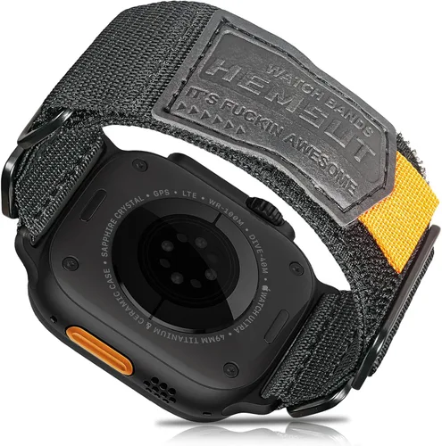 Vista 12 de Hemsut Compatible con Correa de Apple Watch, Correa Deportiva de Nylon Super Resistente con Diseño de Bucle Tejido para iWatch