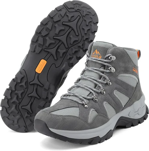 Vista 6 de NORTIV 8 Botas de senderismo impermeables para hombre, botas de trabajo al aire libre