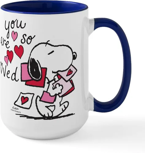 Vista 60 de CafePress SNOOPY Joe Cool - Taza de café de cerámica (15.0 fl oz)