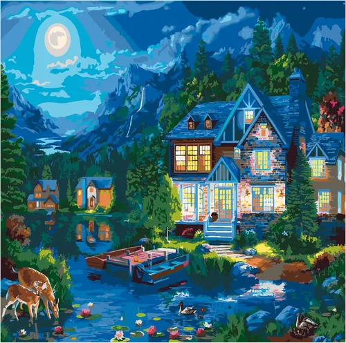 Vista 23 de Ledgebay Pintura por números, para adultos, de principiantes a avanzados, divertidos proyectos de arte y manualidades, Rompecabezas de huerta, 16 x