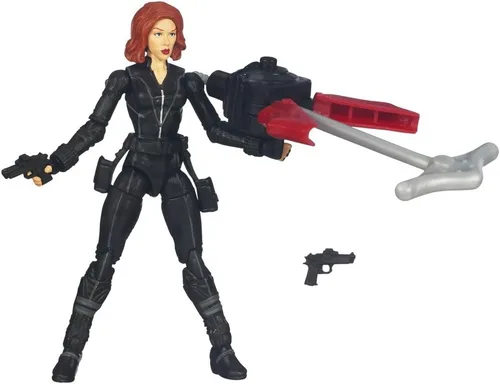 Vista 2 de Marvel Avengers Movie - Figura de acción de 4 pulgadas Grapple Blast Black Widow Grapple Launcher