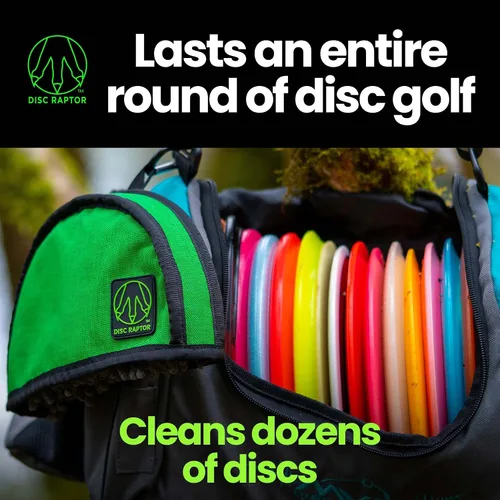 Vista 6 de La herramienta de limpieza original de Disc Golf con microfibra y césped Accesorios y equipos de toallas de golf Flying Disc Diseño patentado