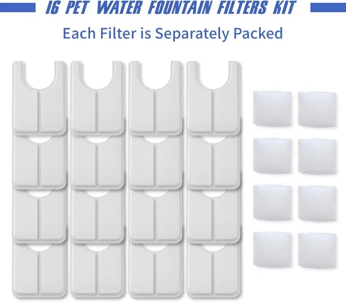 Vista 5 de Fuente de agua de cerámica para gatos, dispensador automático de agua para mascotas, filtros de fuente de bebida para mascotas, 16