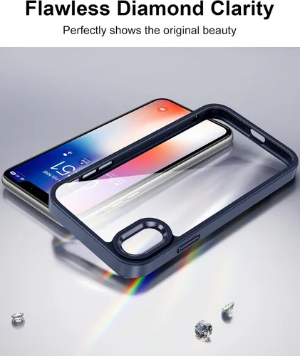 Vista 468 de HOOMIL Funda para iPhone 7 Plus/iPhone 8 Plus de 5.5 Pulgadas, sin amarillamiento, protección contra caídas, cubierta trasera dura transparente