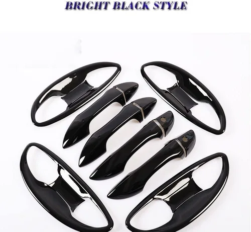 Vista 7 de 8 piezas de plástico ABS para exterior de la manija de la puerta, marco de la puerta, accesorios de decoración para Toyota Corolla 2014-2019,