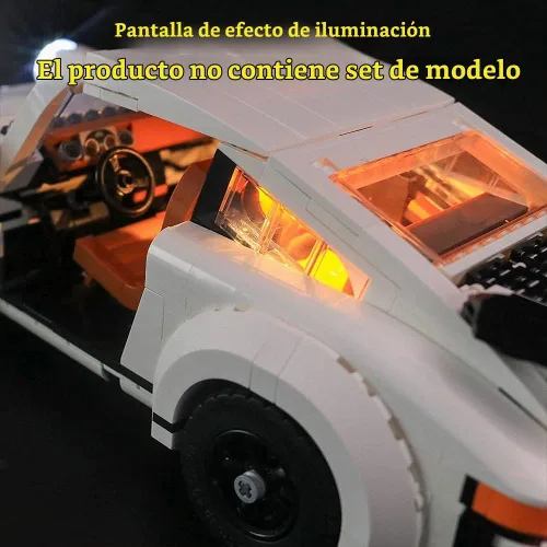 Vista 7 de GEAMENT - Kit de luces LED para el nuevo Porsche 911 2021, compatible con el modelo LEGO 10295 Creator Expert (juego de modelos no incluido)