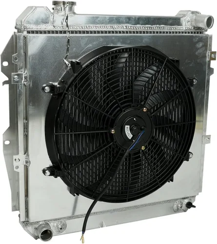 Vista 16 de Full T-6061 - Radiador de refrigeración ligero de 3 filas de núcleo de aluminio para radiador de caja fría, herramienta reflectora compatible