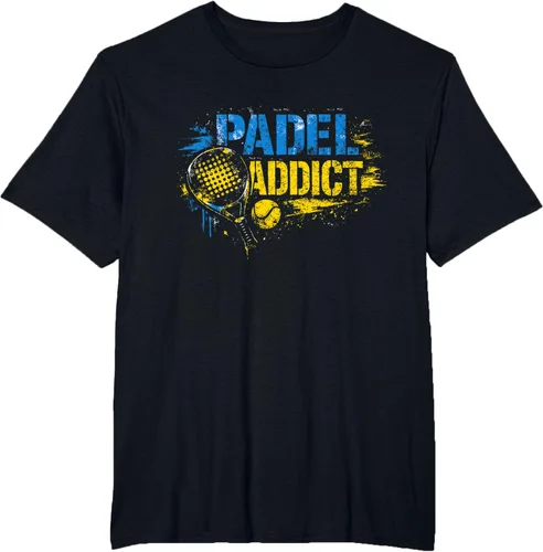 Vista 3 de Funny Padel Addict Quote T-Shirt