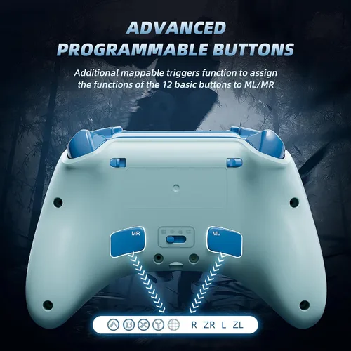 Vista 4 de Mytrix Wireless Switch Pro Controllers with Charging Dock, Bluetooth Controller for Nintendo Switch/Lite/OLED with Hall Effect Joysticks & Trigger