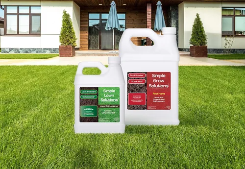 Vista 3 de Liquid Soil Loosener 32 onzas + Root Hume ácido húmico de 1 galón – Paquete de tratamiento de suelo – Simple Lawn Solutions