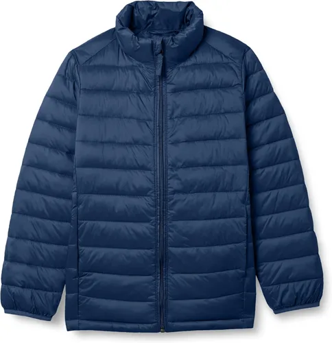 Vista 18 de Amazon Essentials Chaqueta ligera, resistente al agua, con capucha, acolchada y plegable para niños y niñas pequeñas Negro