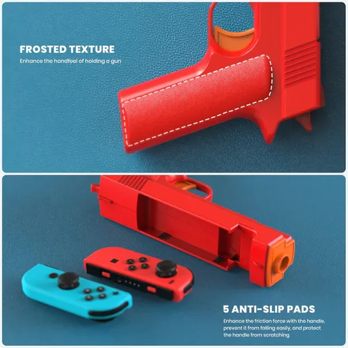 Vista 6 de CODOGOY Shooting Game Gun Controller Compatible with SwitchSwitch OLED Joy-Con, Hand Grip Motion Controller for Nintendo Switch Shooter Hunting