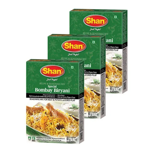 Vista 268 de Shan Chicken 65 - Mezcla de recetas y condimentos de 2.1 oz (60 g) - Polvo de especias para pollo frito picante agridulce - Adecuado