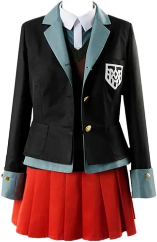 Vista 2 de Yumeno Himiko Cosplay JK Uniforme escolar, falda plisada para Halloween, mujer, cosplay