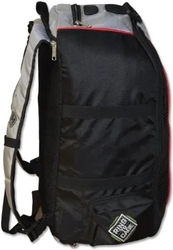 Vista 9 de Ring to Cage Bolsa de gimnasio - Mochila convertible bolsa de equipo de lona para Muay Thai, MMA
