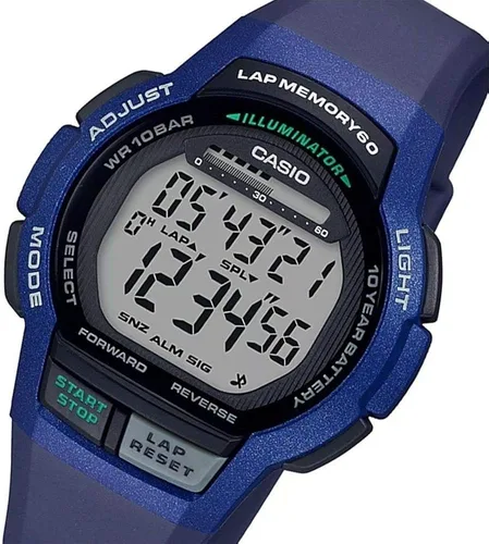 Vista 2 de Casio WS-1000H-2A - Reloj digital para hombre 32808ft 3281ft WR color negro