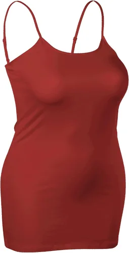 Vista 76 de Emmalise Camisola larga casual básica para mujer, con tirantes ajustables, top en capas