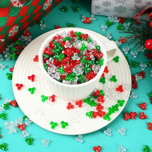Vista 5 de UPINS 1200 cuentas de Navidad para adornos de árbol de Navidad de bastón